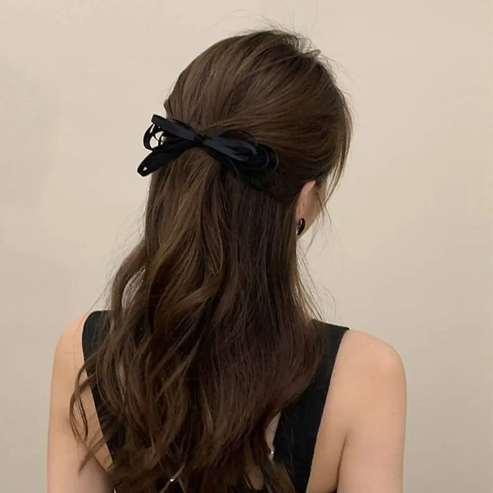 Creative Cloth y2k Ribbon Bowknot Hair Tie Balletcore Bow Hairpin Girl Hair Rope Female Hair Accessories Korean Style Headwear