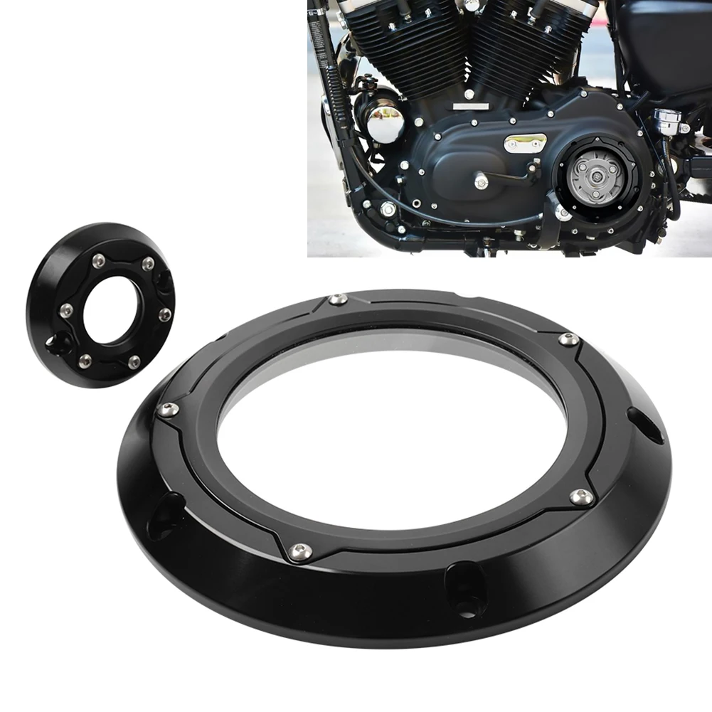 2Pcs Black Motorbike Derby Timing Timer Cover Aluminum For Harley Davidson Road King FLHR Tri Street Glide Special FLHXS