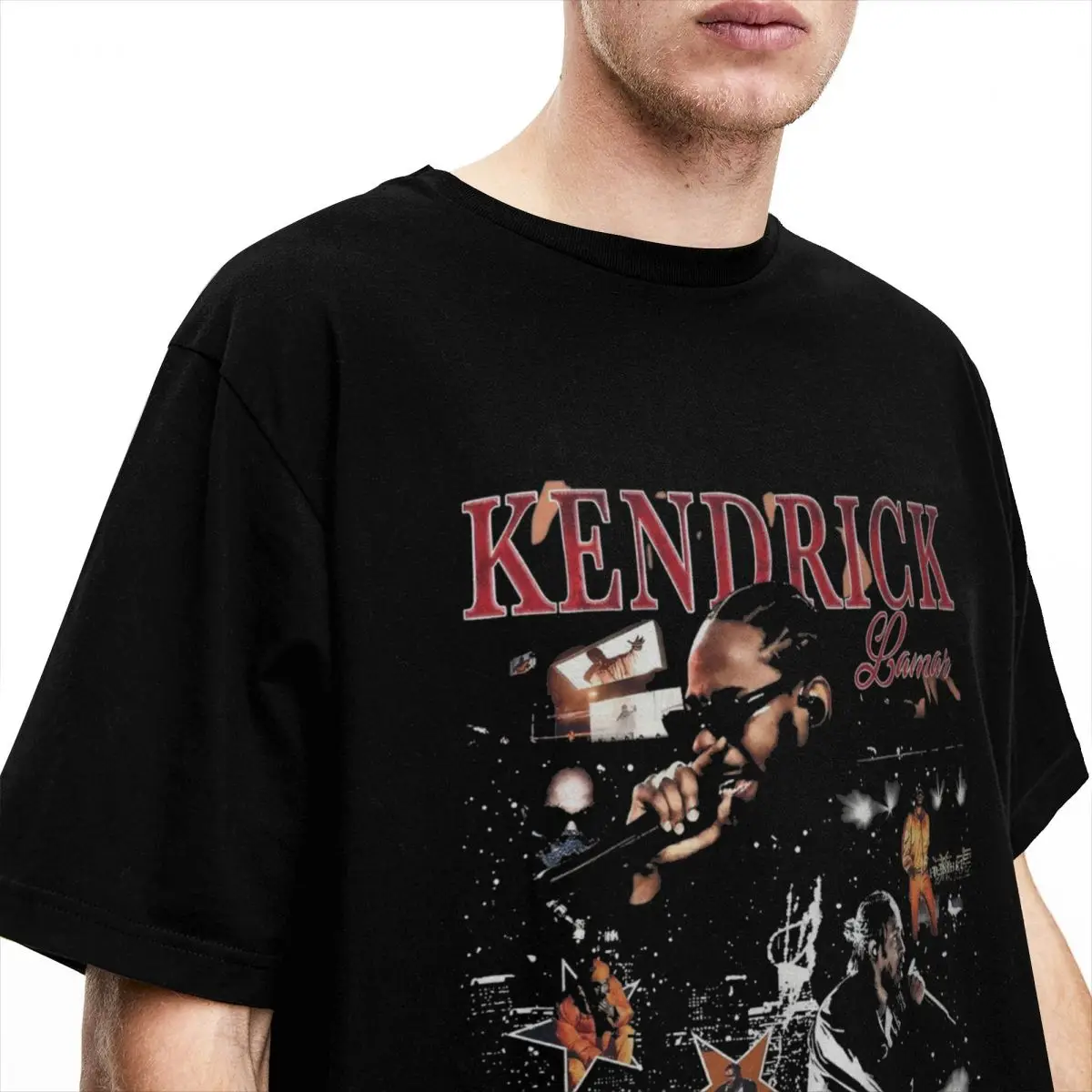 เสื้อยืดขนาดใหญ่ของ kendricked แร็ปเปอร์ผ้าฝ้าย lamared เสื้อยืดได้รับความนิยมแนวฮิปฮอปเพลงฮิปฮอปสำหรับฤดูร้อนแขนสั้นผู้ชาย