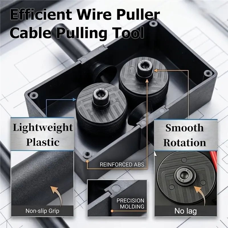 A64T-Multi-Functional Electrical Wiring Tool, Portable Cable Puller, Suitable For High-Speed Wire Pulling