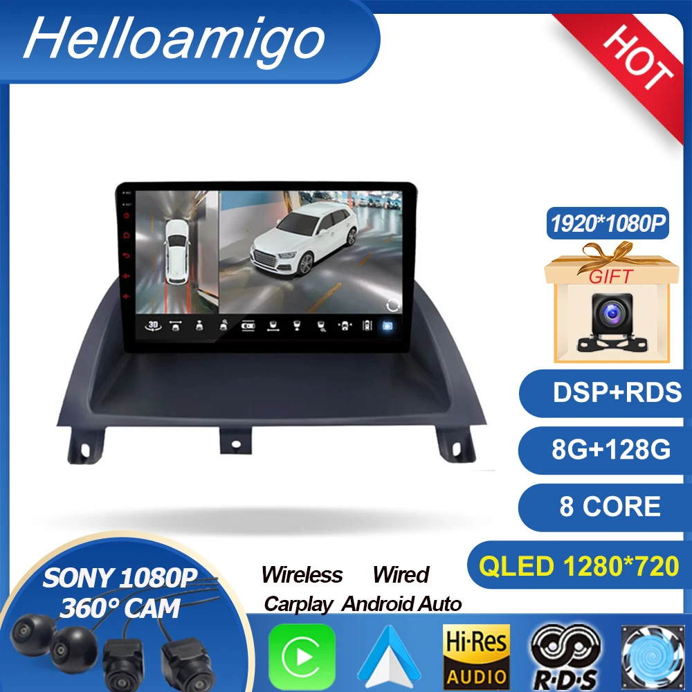 Per MG 3 MG3 2011 - 2021 Car Multimedia Radio GPS 360 Panoramic DSP Auto Stereo 8Core 1280*720P WiFi Android 13 CarPlay