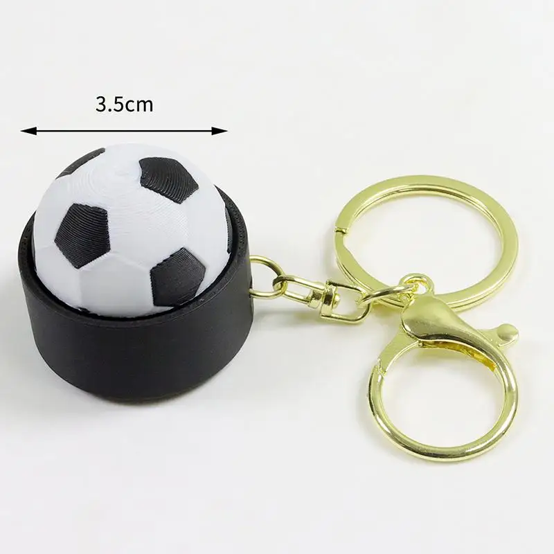 3D Print Fidget Button Keychain Sports Ball Basketball Football Clicker Toy for Relaxation Stress Office Classroom