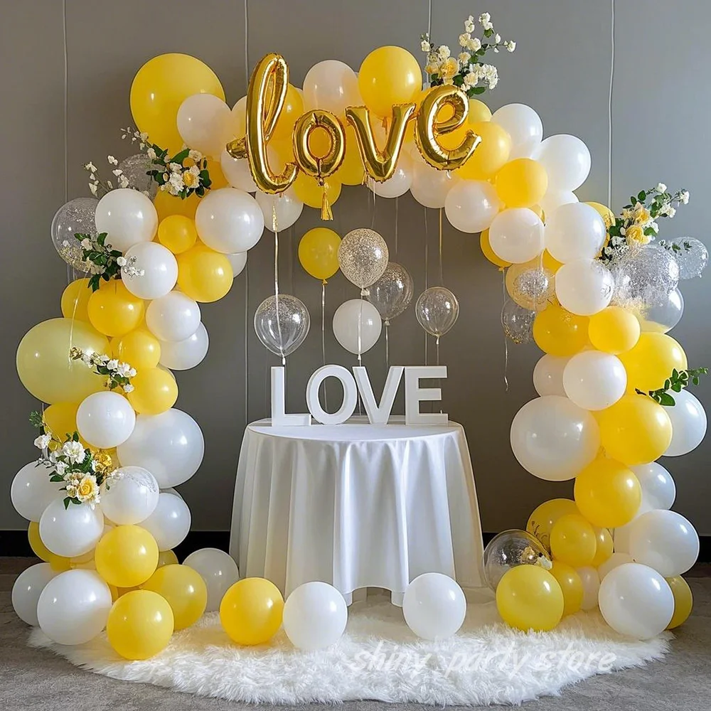

5/10/12 Inch Yellow Black Blue White Round Matte Latex Balloon Birthday Party Wedding Baby Bathing Activities Decorative Balloon