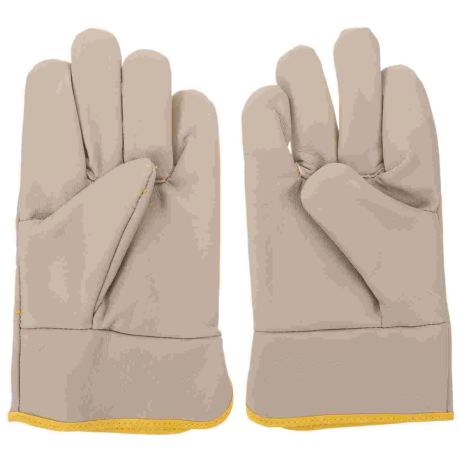 Fingerless Anti Scald Gloves Protective for Worker Protection Fleece The Mitten