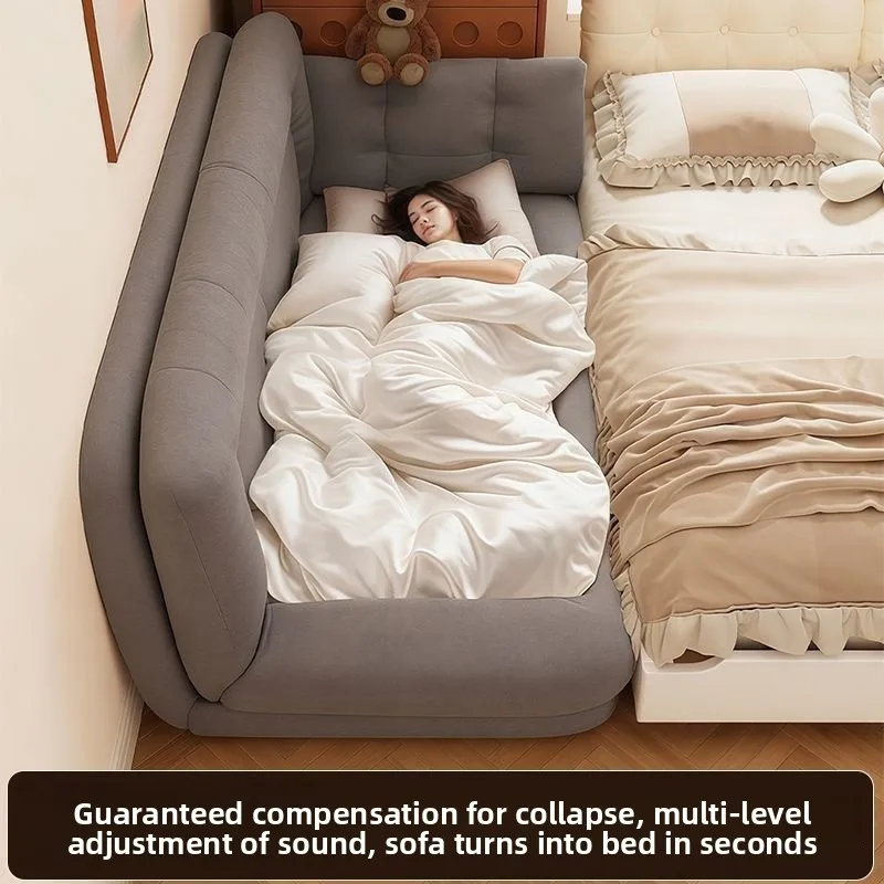 Shangsheng Double Human Sofa Bed Furniture  Sleeper Sofa Cloud Like Convertible Couch for Living Room  Small Space Corner