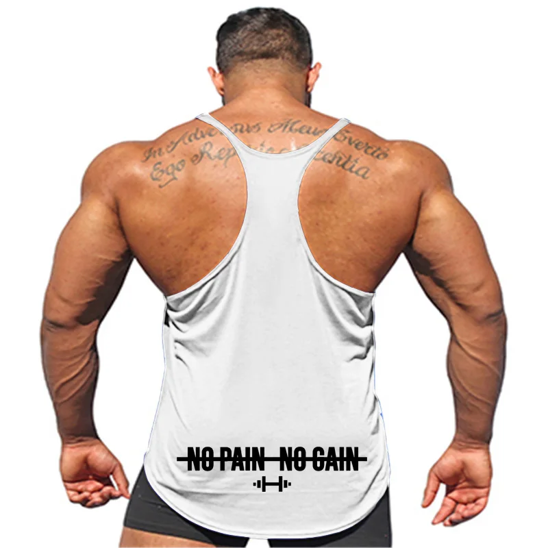 Men Sexy Loose Stringer Singlet Summer sleeveless Cotton Sport Casual Workout Tank Top Fitness Training breathable Bodybuilding