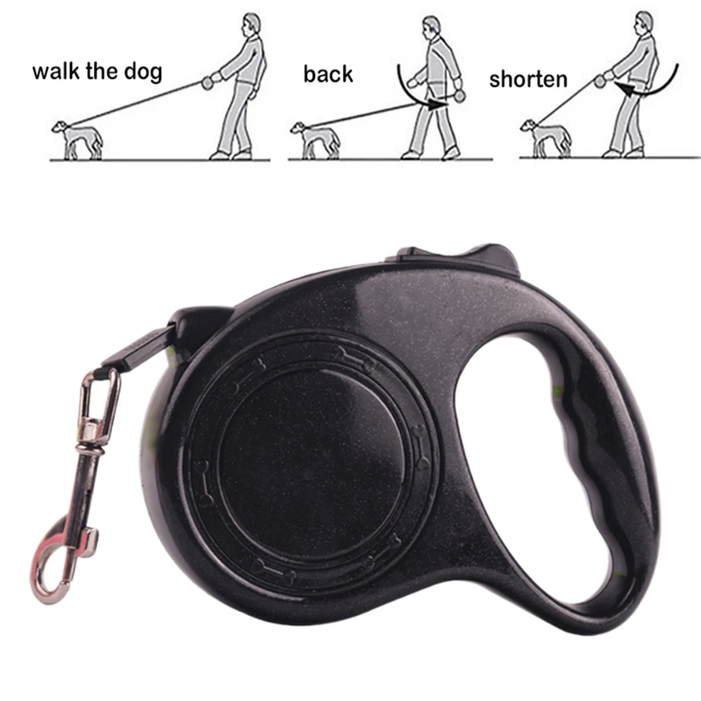 

5M Automatic Retractable Dog Leash Durable Telescopic Rope Soft H System Small Medium Pets Grip