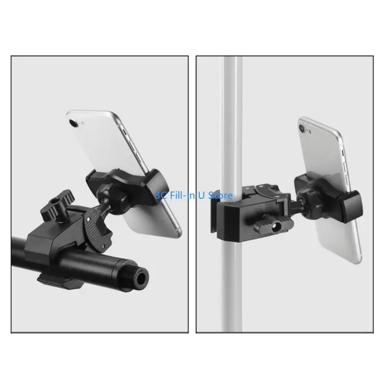 G8TA Flexible Smartphone Owner For Three Wheeled Car Display Mounting 4-7inch Device Support Against Slip Rubberized Grip
