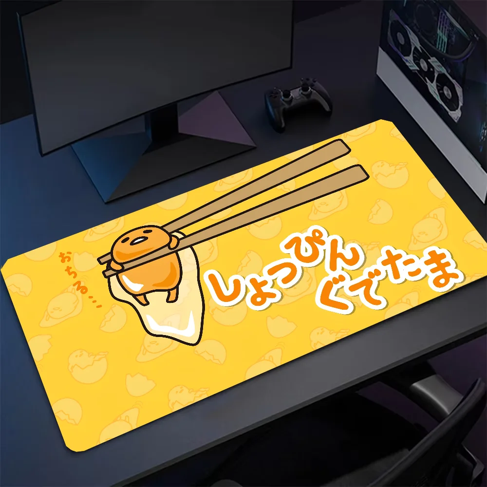 Yellow Cartoon G-Gudetama Mousepad Large Gaming Mouse Pad LockEdge Thickened Computer Keyboard Table Desk Mat