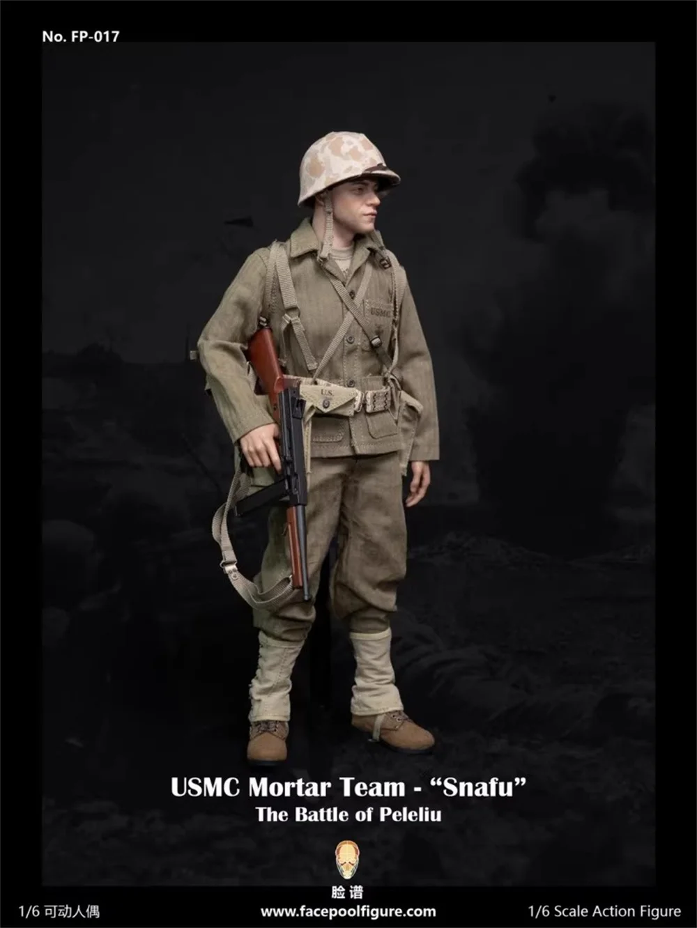 Hot Sales 1/6th Facepoolfigure FP017 FP017-A FP017-B  WWII US. General Frank Merrill Full Set Moveable Action Figure Doll Gift