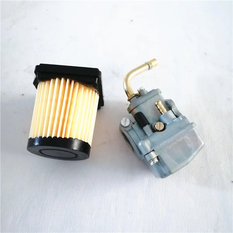 Motorcycle Carburetor 13MM with air filter 27mm for Hercules Prima M 2 3 4 5 S N Optima air filter Carb Bing 85 85/13 set 2
