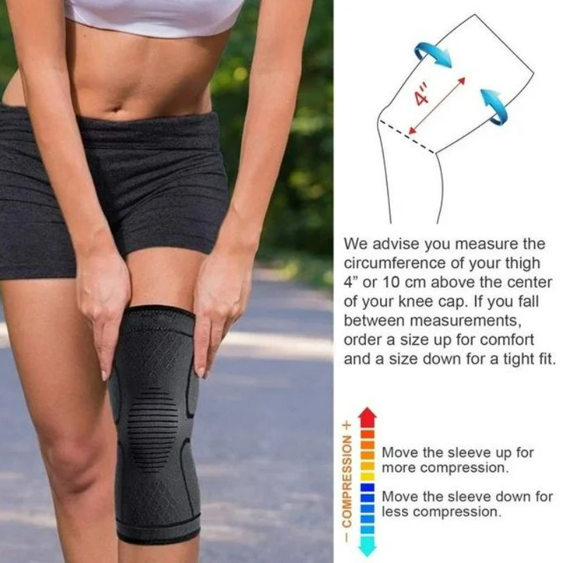 Knee Brace Belt Sports Knee Joint Protection Belt Sports Running Fitness Breathable Support Tool Suitable for Both Men and Women