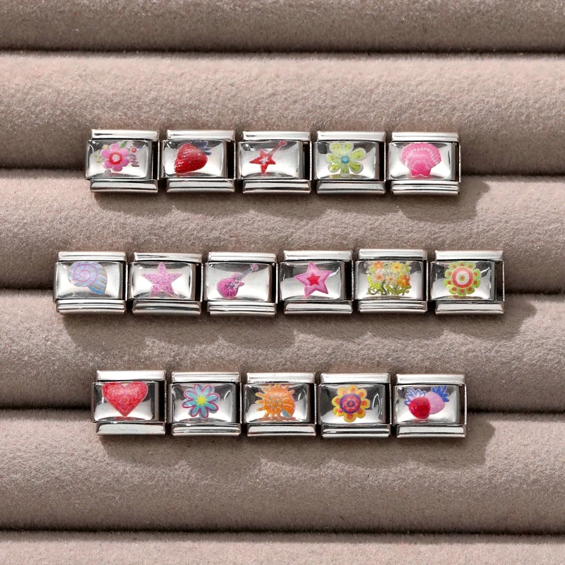 جديد جميل الحيوانات الأليفة القطط والكلاب وصلات سحرية إيطالية تناسب 9 مللي متر سوار الفولاذ المقاوم للصدأ النساء الرجال DIY بها بنفسك صنع المجوهرات #3