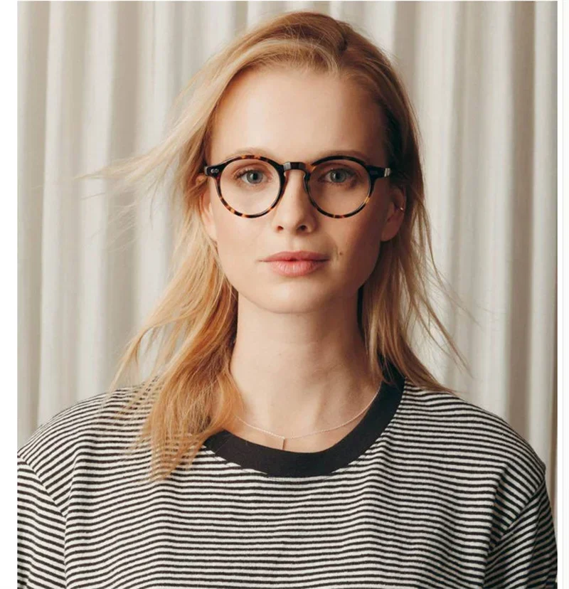 

Miltzen TOP Grade Japanese Retro round Glasses Myopia Prescription Eyeglasses Blue Blocking Eyewear for Men And Women