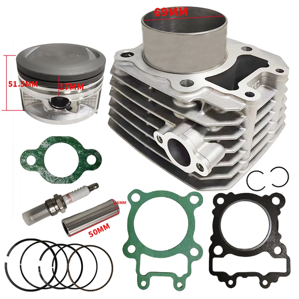 

69MM Bore For BAYOU250 250CC Cylinder Piston Gaskets Kit