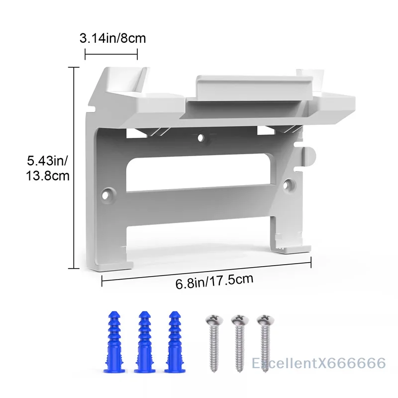Starlink Gen 3 Router-Halterung, 2-in-1-Wandhalter, platzsparendes Montagehalterungs-Set, Router- und Netzteilhalterung