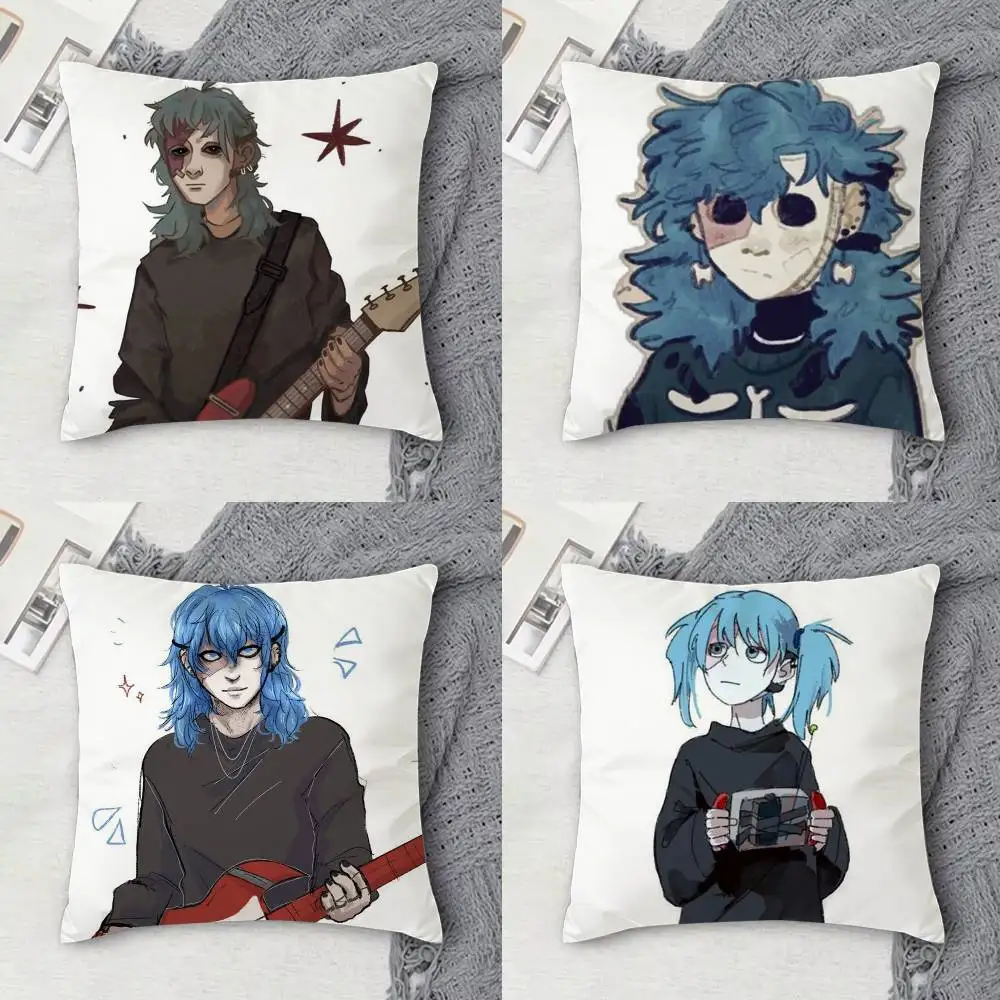 

Sally Face Double-sided Printed Square Decorative Cushion Cover for Sofa Living Room Home Decor