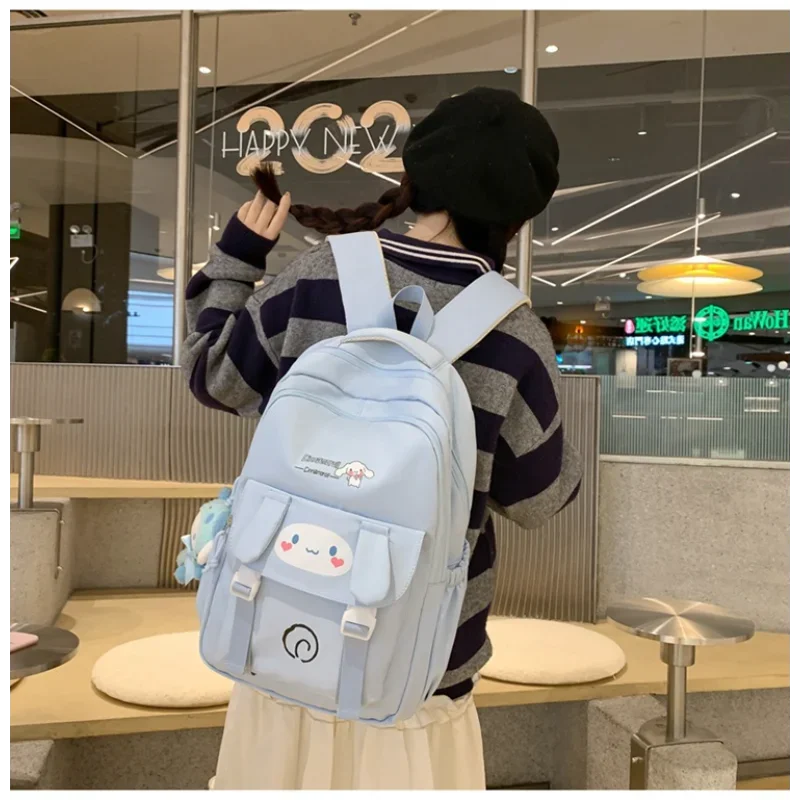 Sanrio New Clow M Student Schoolbag Large Capacity Shoulder Pad Casual and Lightweight Cute Cartoon Backpack