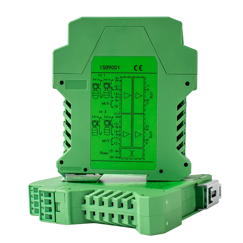 Signal Isolator Current Transmitter 2 In 2 Out Channel 4-20mA 0-10V 0-5V Converter Isolator Analog Signal Isolator