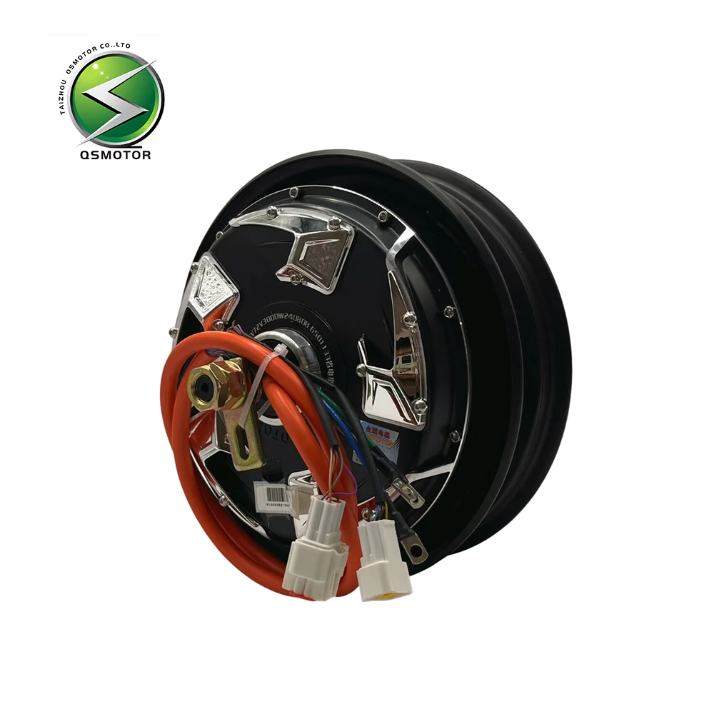 

10 "V4 3000W50h Improved Brushless DC Disc Brake Motor for Electric Motorcycles