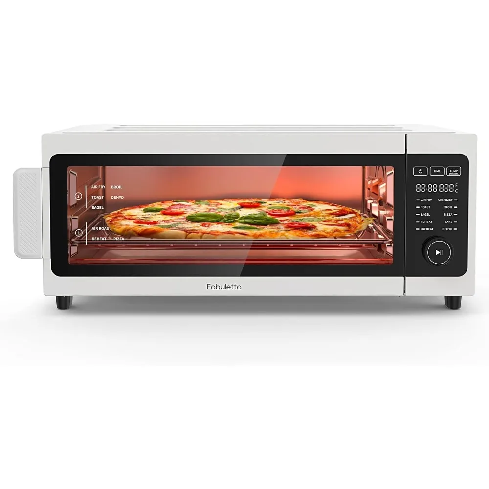 

Toaster Oven Air Fryer Combo - Fabuletta 10-in-1 Countertop Convection Oven 1800W, Flip Up & Away Capability