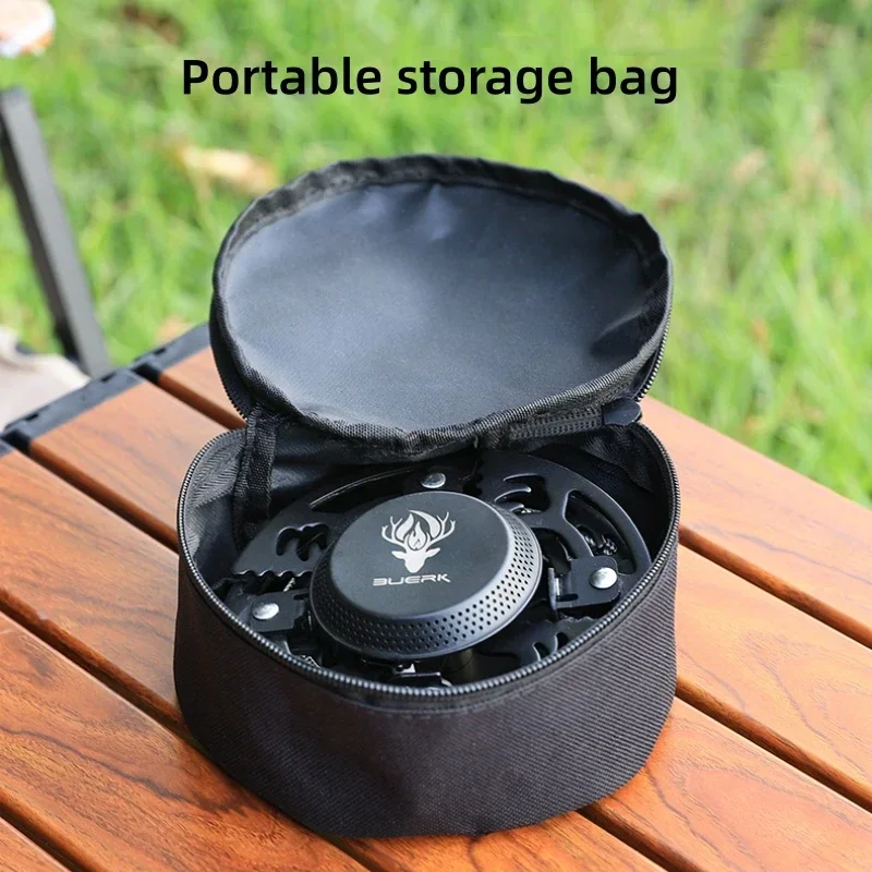 Strong Firepower Camping Stove Portable Tourist Gas Burner Foldable Outdoor Gas Stove Hiking Picnic Barbecue Cooking Cookware