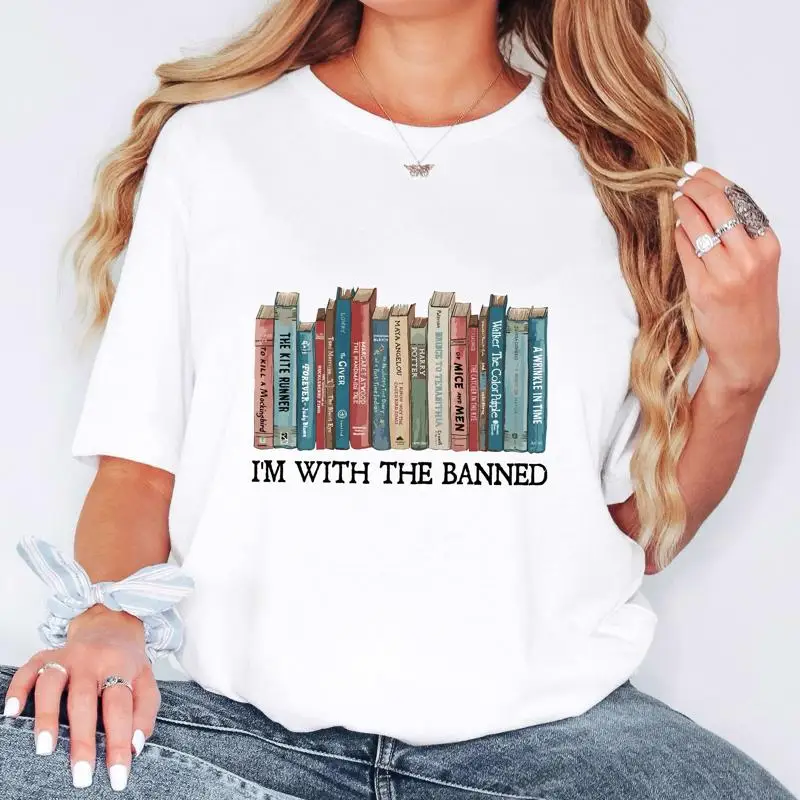 

Я с запрещенной футболкой Book Lover Чтение книг для читателей книжных червей