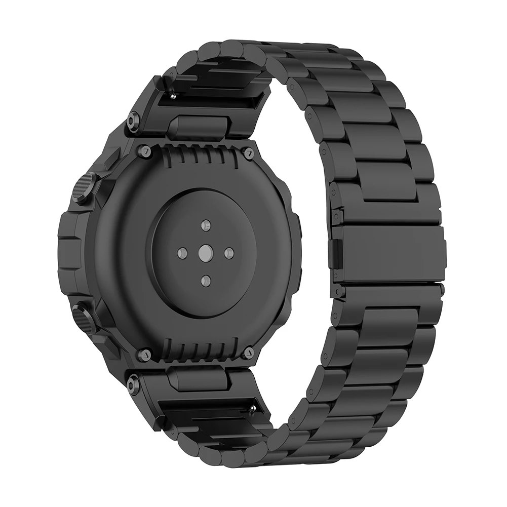 Correa de acero inoxidable para Amazfit T Rex/t-rex 2, accesorios de reloj inteligente, pulsera de Metal para Amazfit t-rex Pro T Rex 2