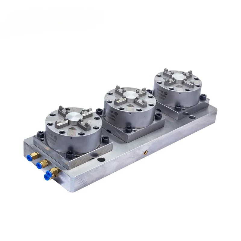 High Precision Stainless Steel Pneumatic 3-fold 4 Jaw Self Centering Chuck for CNC Machining 3A-100924