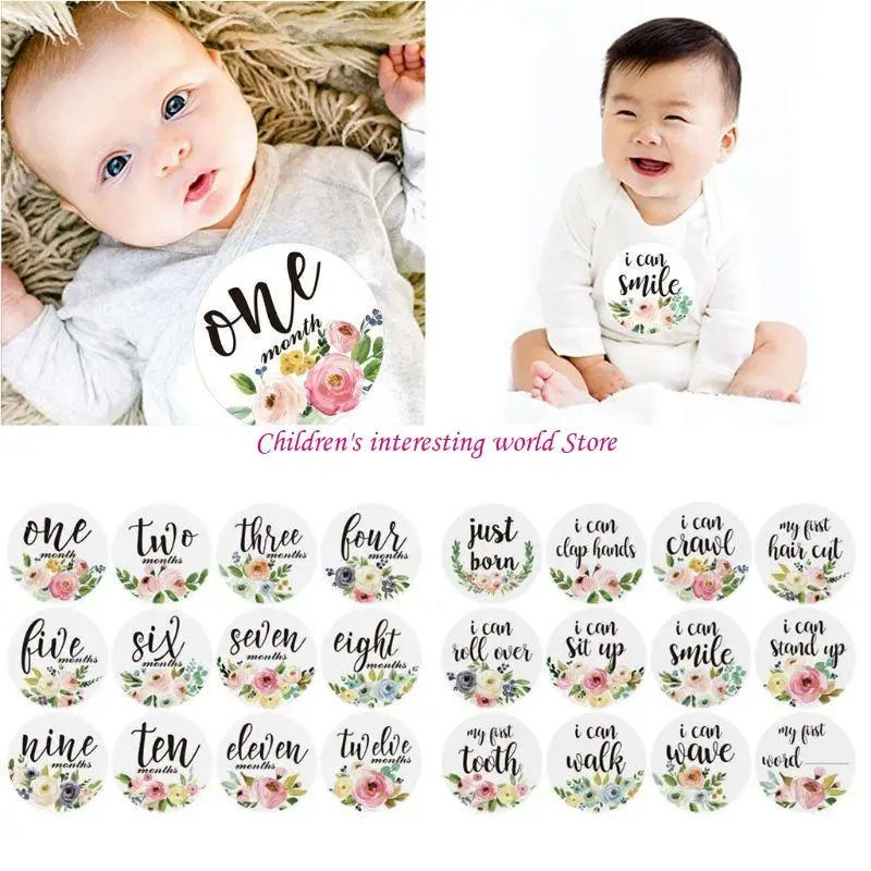 

12pcs Baby Monthly Stickers и Milestone Sticker