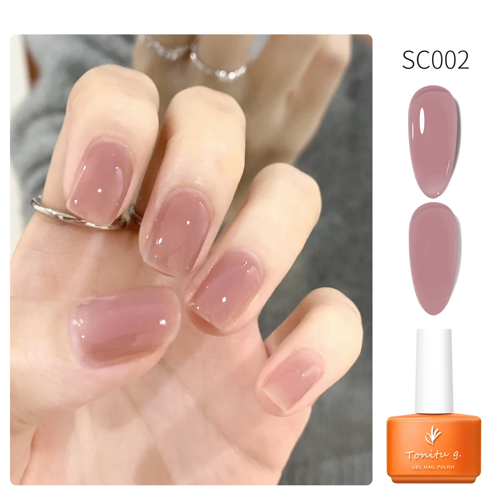 

Tontiu G 7ml Gel Nail Polish Sequins Semi-permanent Gel Varnish Soak Off Uv Nails Glossy For Manicure Base Coat