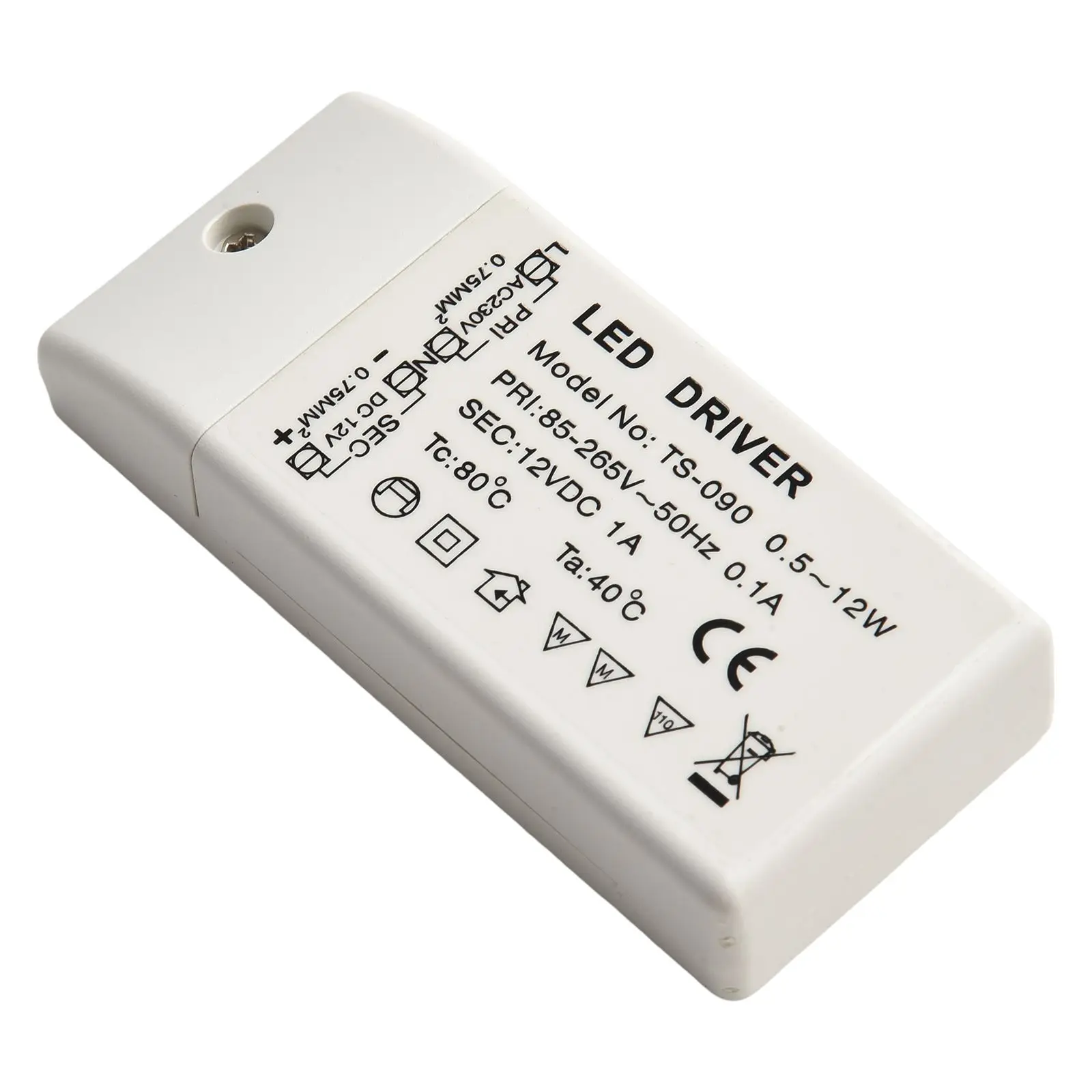 9 4 2cm Constant Current Driver Screw Terminal Connection Short Circuit Protection Wear-Resistant Plastic Easy Installation