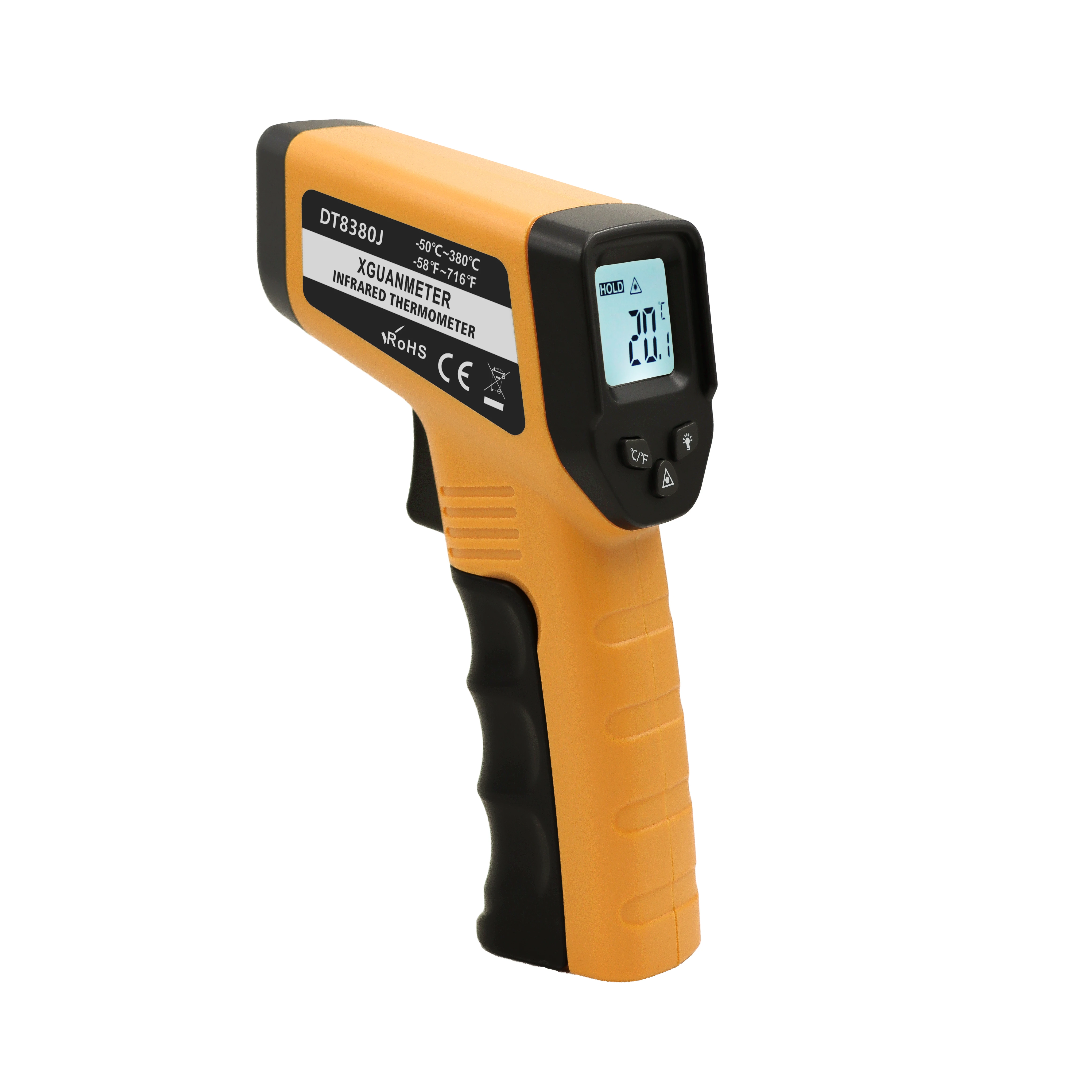 NEW Infrared Thermometer Professional Digital IR-LCD Temperature Meter -50~380 Non-contact Laser Thermometers Pyrometer