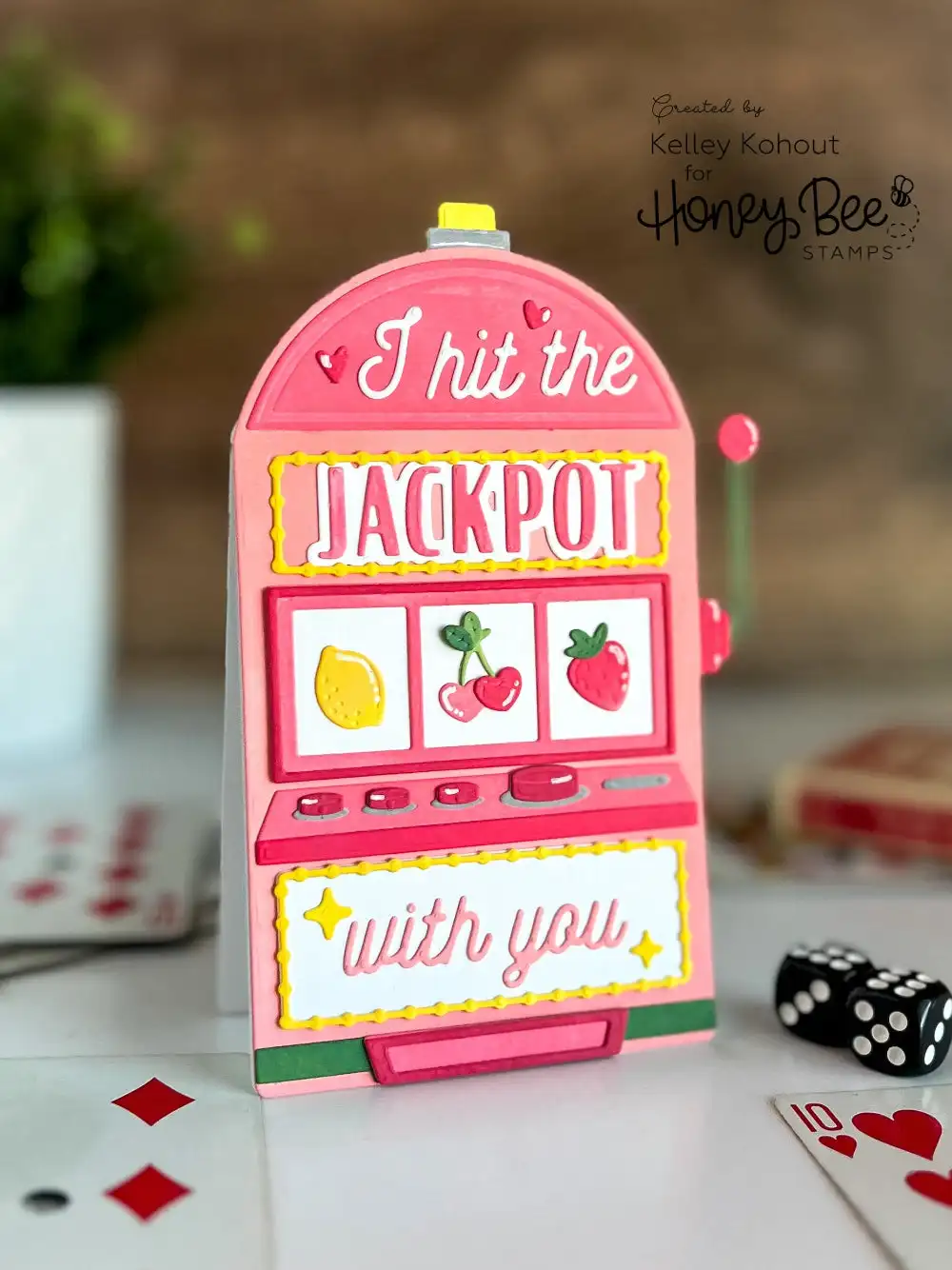 Slot machine Roll The Dice Numbers Letter Vines Metal Cutting Dies DIY Decorating Scrapbook Card Craft 2025 Valentine's Day