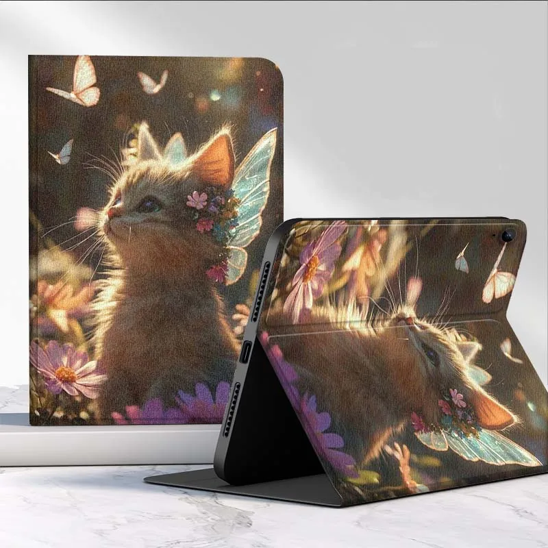 

Butterfly Art Flower Cat For Samsung Galaxy Tab A7 A A8 A9 A11 S6 S11 10.1 10.4 10.5 Inch Lite PLus Tablet Case
