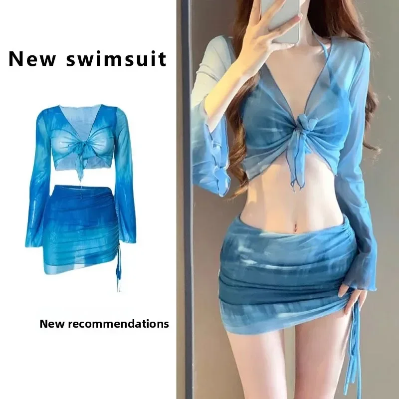 

Women's 2025 New Sexy Slimming Bikini Set Thermal Spring Swimsuit Separate Design High-End Feelings Swimming Costume