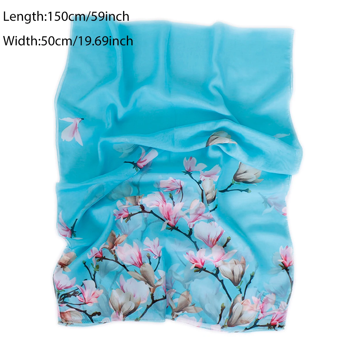 Fashion Chiffon Scarf Floral Printed Hijab For Women Muslim Summer Shawl Beach Thin Wraps Uv Protection Headband 150*50cm