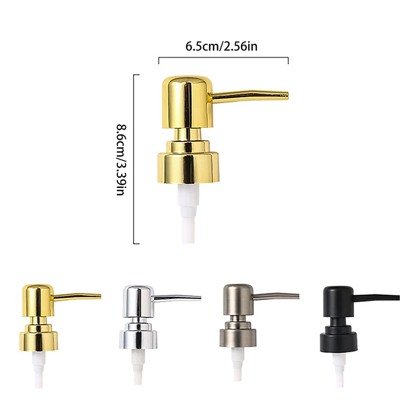 (BF06)1set Soap Pump Liquid Head Lotion Dispenser Head Push Type Round Head 28 Thread Bath Bottle Press Nozzle ABS Lotion Tube