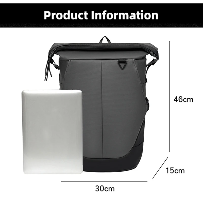 Casual herenrugzak Grote capaciteit woon-werkverkeer Werkrugzakken Mode Eenvoudige studenten Schooltas Unisex College Laptoprugzak