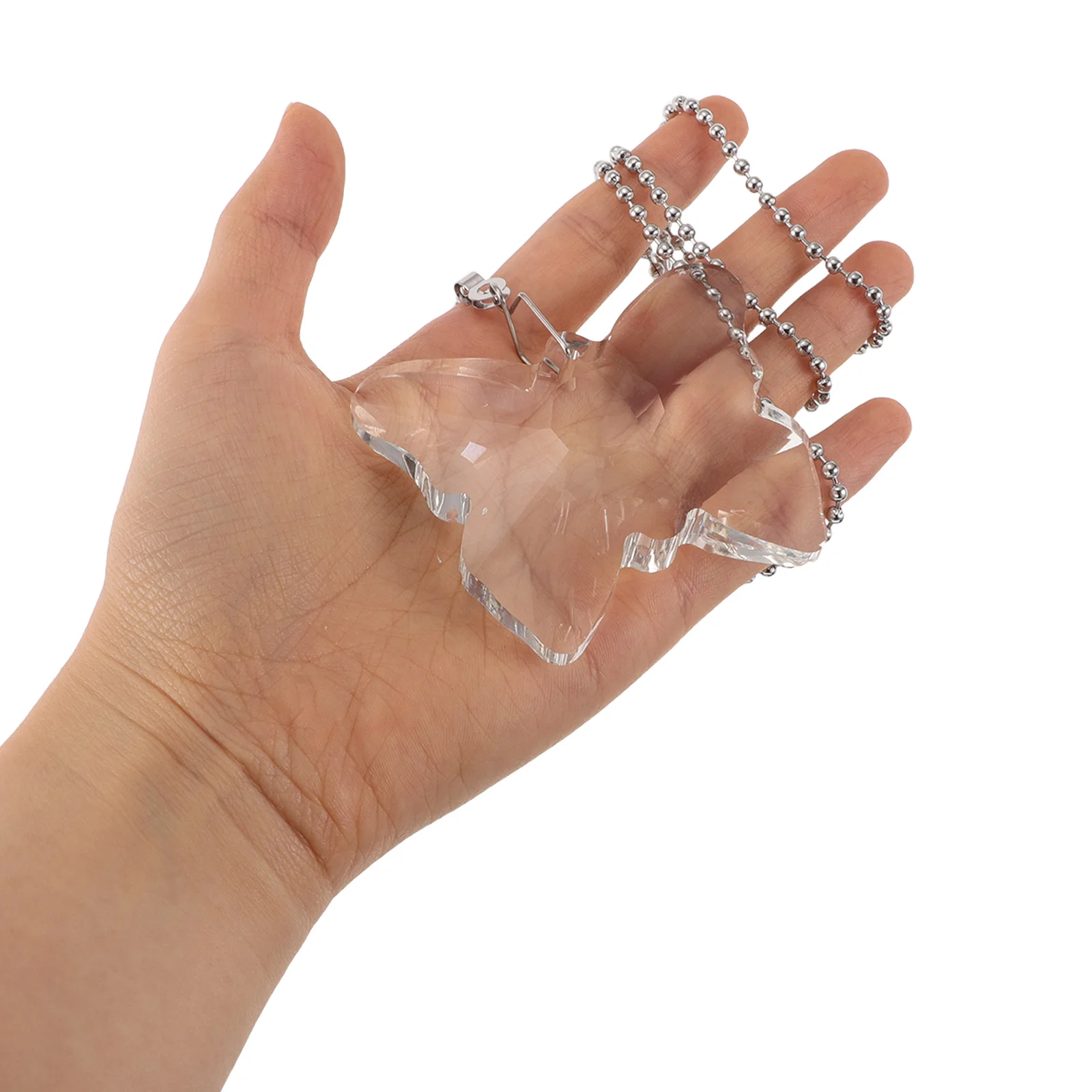 

4Pcs Crystal Ceiling Fan Pull Chain Extension Butterfly Pendant Light Switch Decoration Sun Catcher Decorative Ceiling Fan Chain