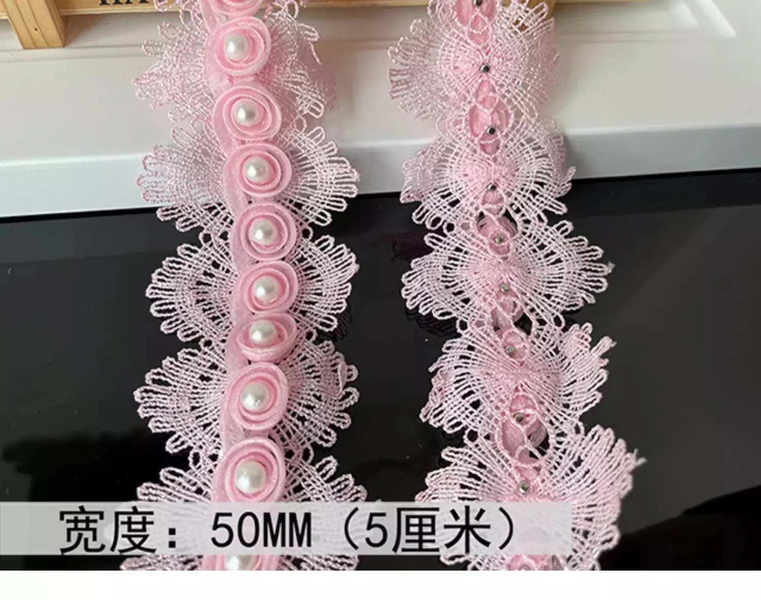 

5yards Knitting Wedding DIY Handmade Lace Trim fashion Style Patchwork Ribbon Sewing Supplies Craft 5cm lace