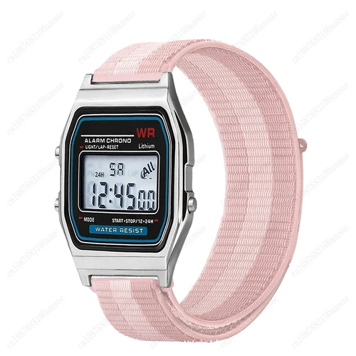 Imagen 2 del producto Correa de nailon de 18MM para Casio G-Shock AE-1200WH/1300/1000/A159 A159 A158W A168 / F91w AE1200, accesorio de pulsera para reloj