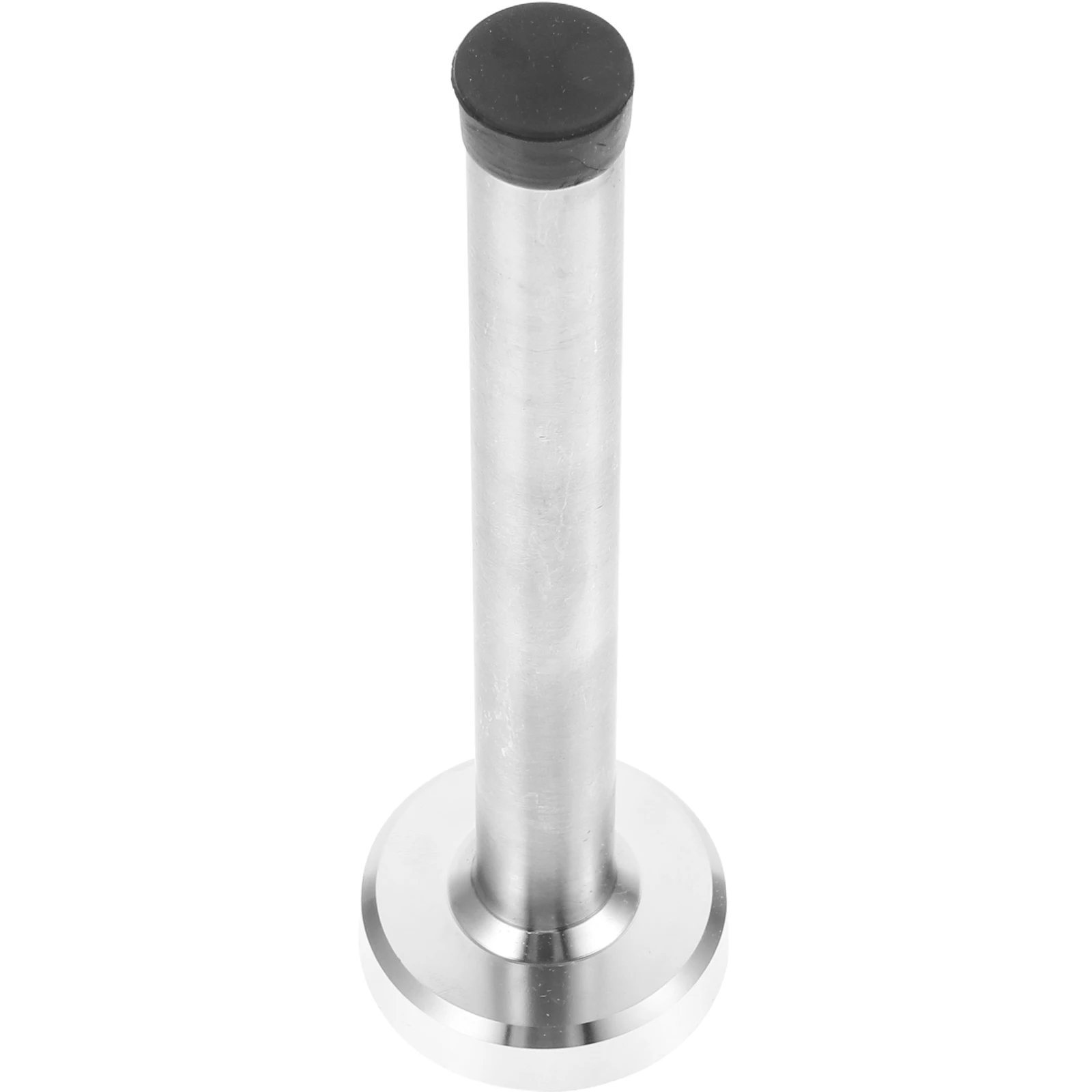 2 pacote 9 5cm prata fosco aço inoxidável porta parar protetor de parede extra longo piso montado pára evitar bater à prova de intempéries