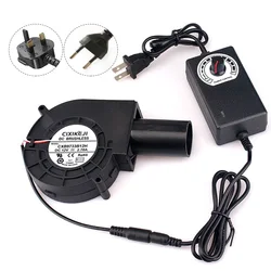 110 220V Brushless Turbine Cooling 5500rpm Centrifugal Blower Cooling Fan 15W Battery Powered Electric BBQ Grill Fan Fire Blower