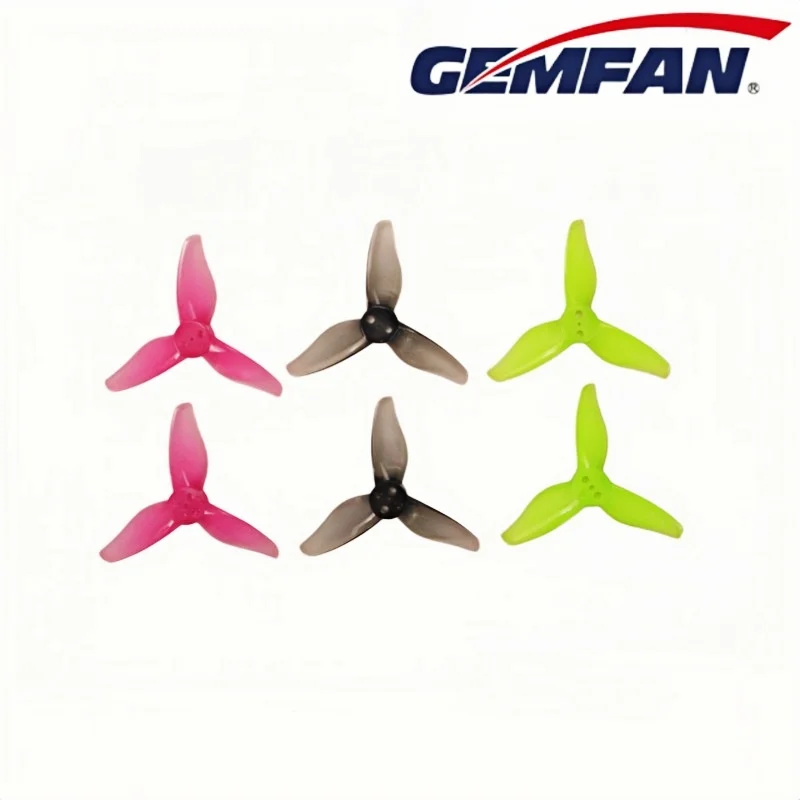 4Pairs/8Pcs Gemfan Hurricane 2023 2X2.3X3 3-Blade Toothpick Propeller 1mm 1.5mm for RC FPV Racing Freestyle Drones(4CW+4CCW)