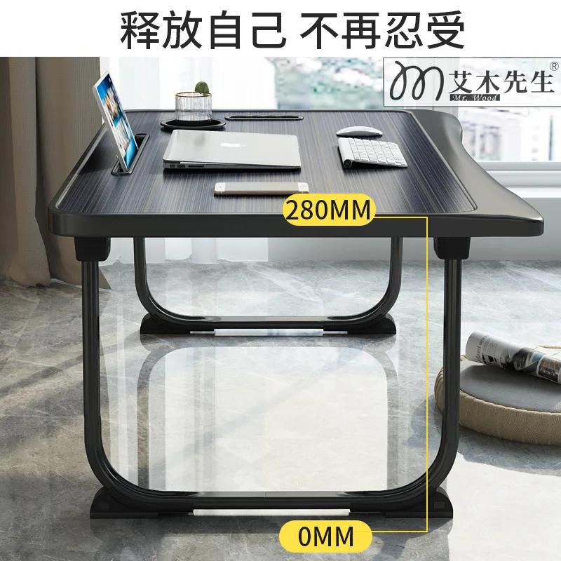 Foldable injection molding hand guard on bed study laptop small desk bedroom dormitory study simple small table