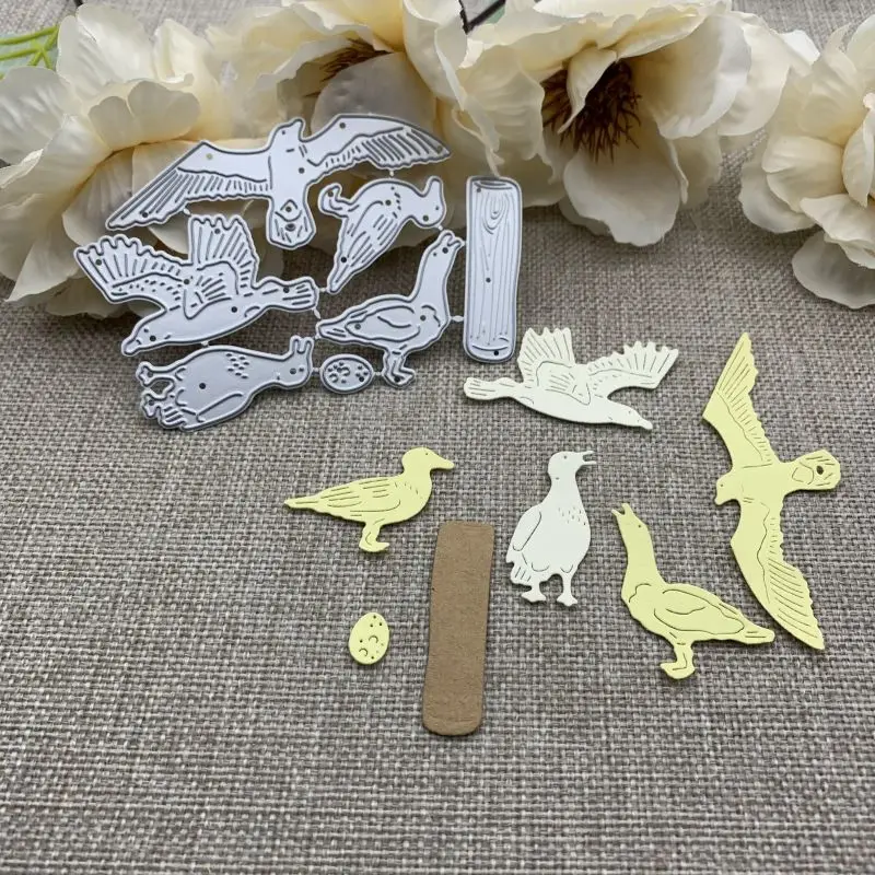 Seagull bird decoration Metal Cutting Dies For DIY Scrapbooking Decorative Embossing Handcraft Die Cutting Template Mold