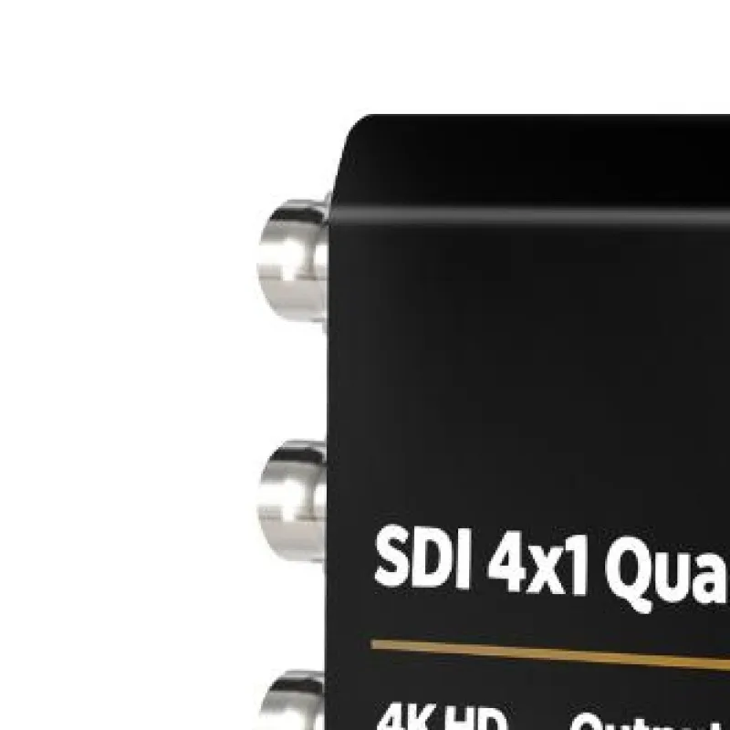 3G SDI Multiviewer 4x1 Screen Splitter 4K30Hz HDMI-compatible Seamless Switcher IR Remote Control