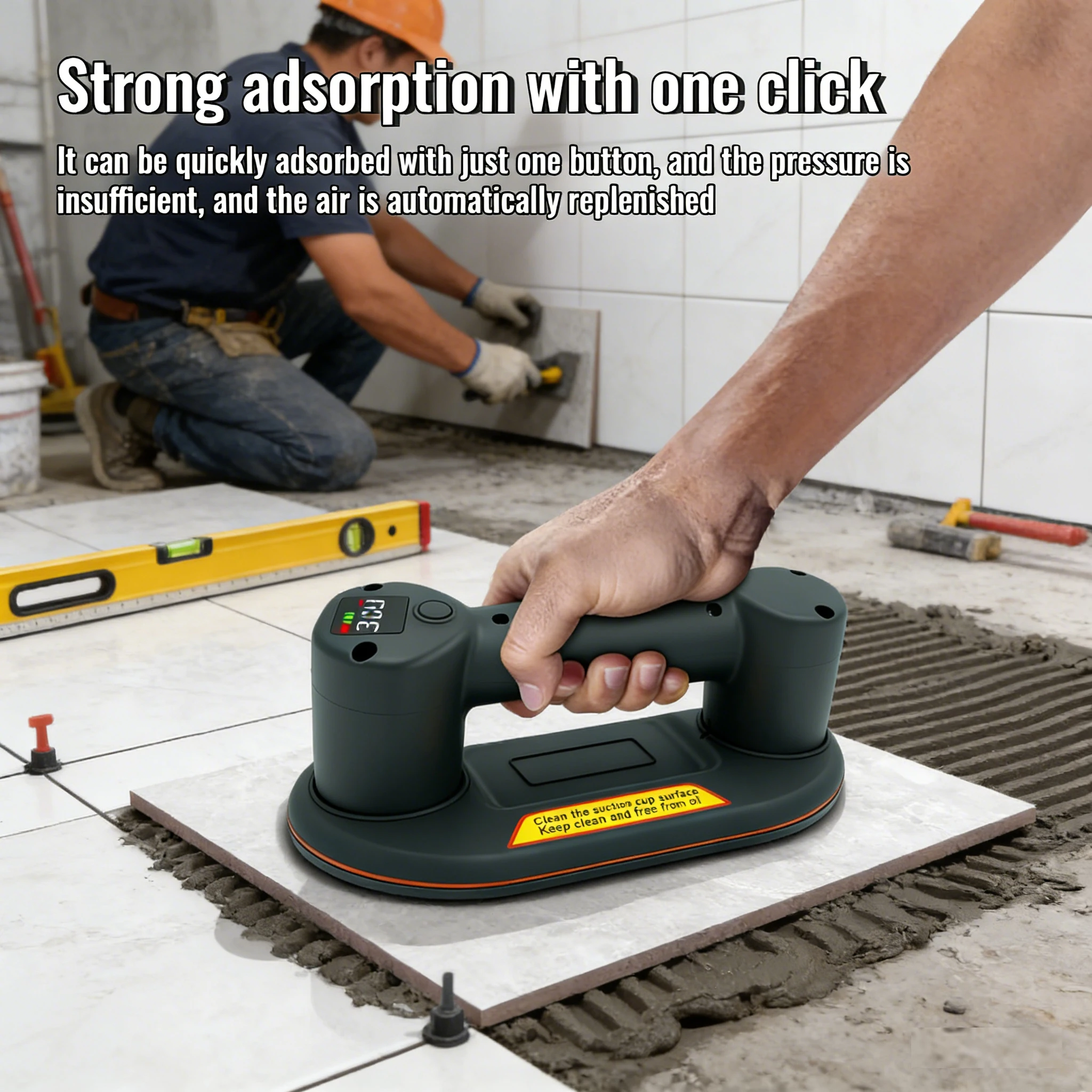 electric-vacuum-suction-cup-300kg-usb-rechargeable-one-key-adsorption-for-tiles-granite-glass-smooth-flat-objects-transport