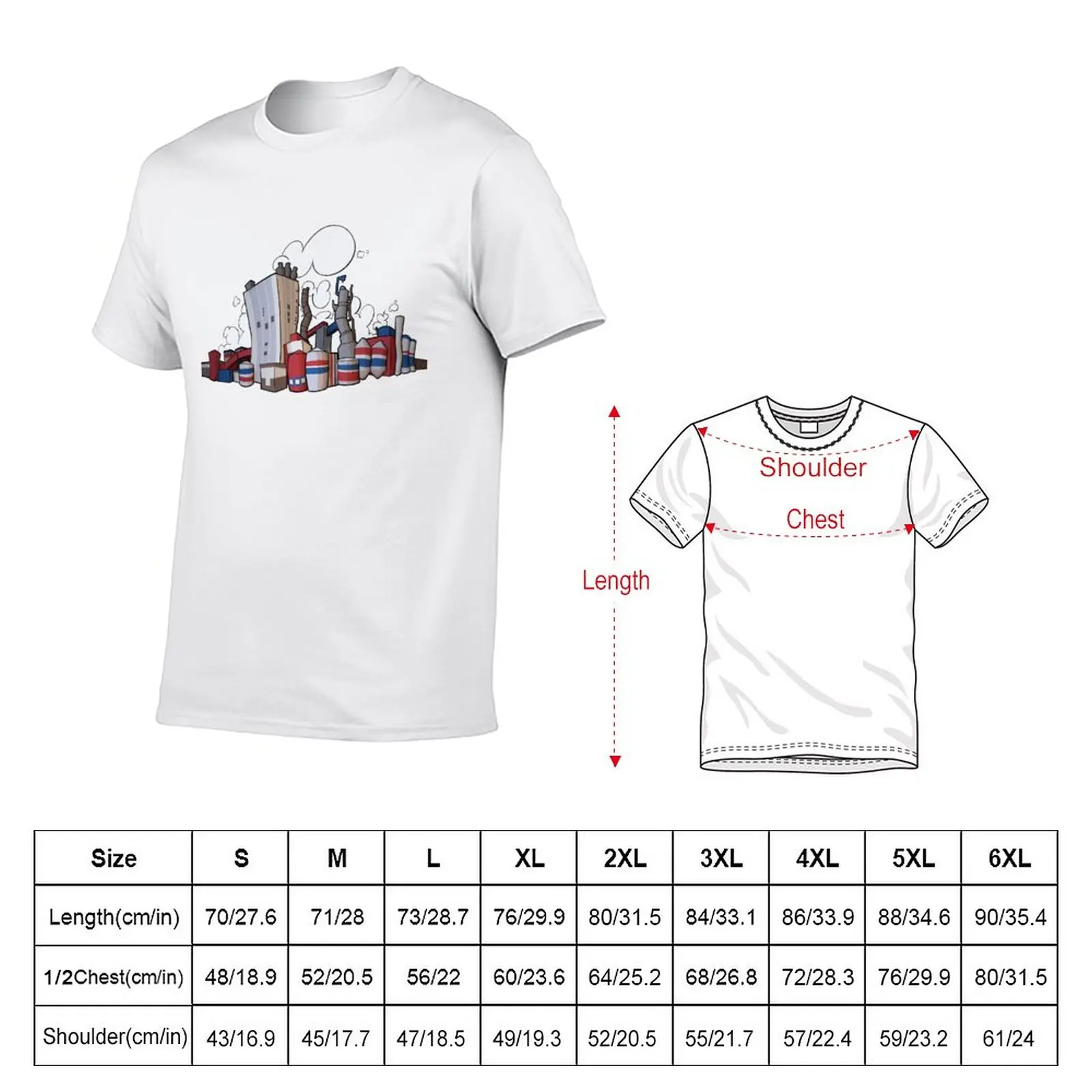 New Brika - Cartoon Paper Mill T-Shirt graphic t shirt Blouse mens t shirt